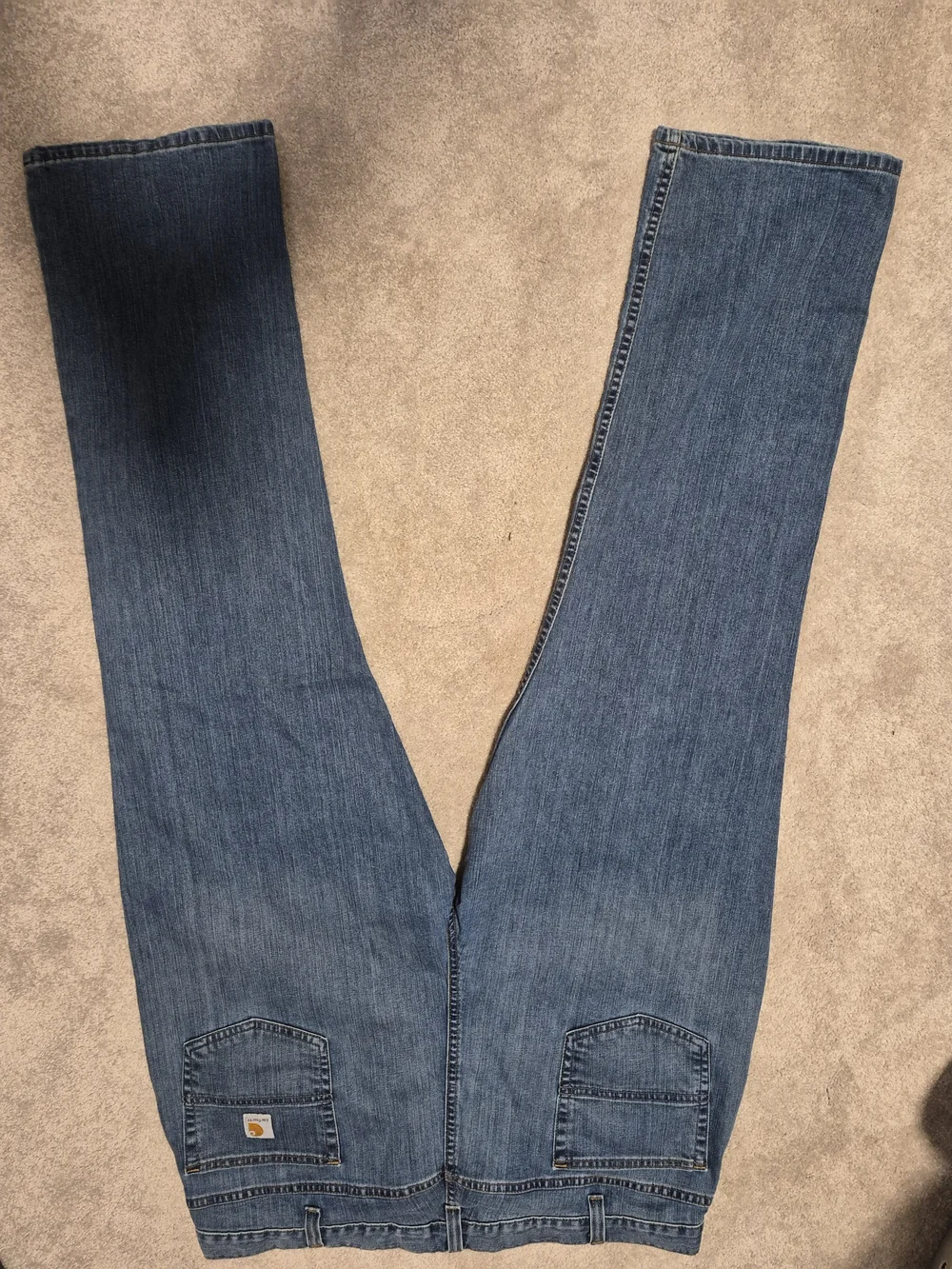 Carhartt Men's‎ Relaxed Straight-Leg Jeans - Blue Denim W44×L32